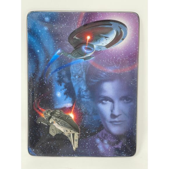 1998 STAR TREK Commemorative Plates Defenders of the Final Frontier Set of (4) - Picture 8 of 9